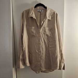 Dkny Jeans Women's Beige Long Sleeve Shirt